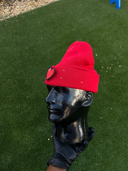 “Red heart” (beanie)